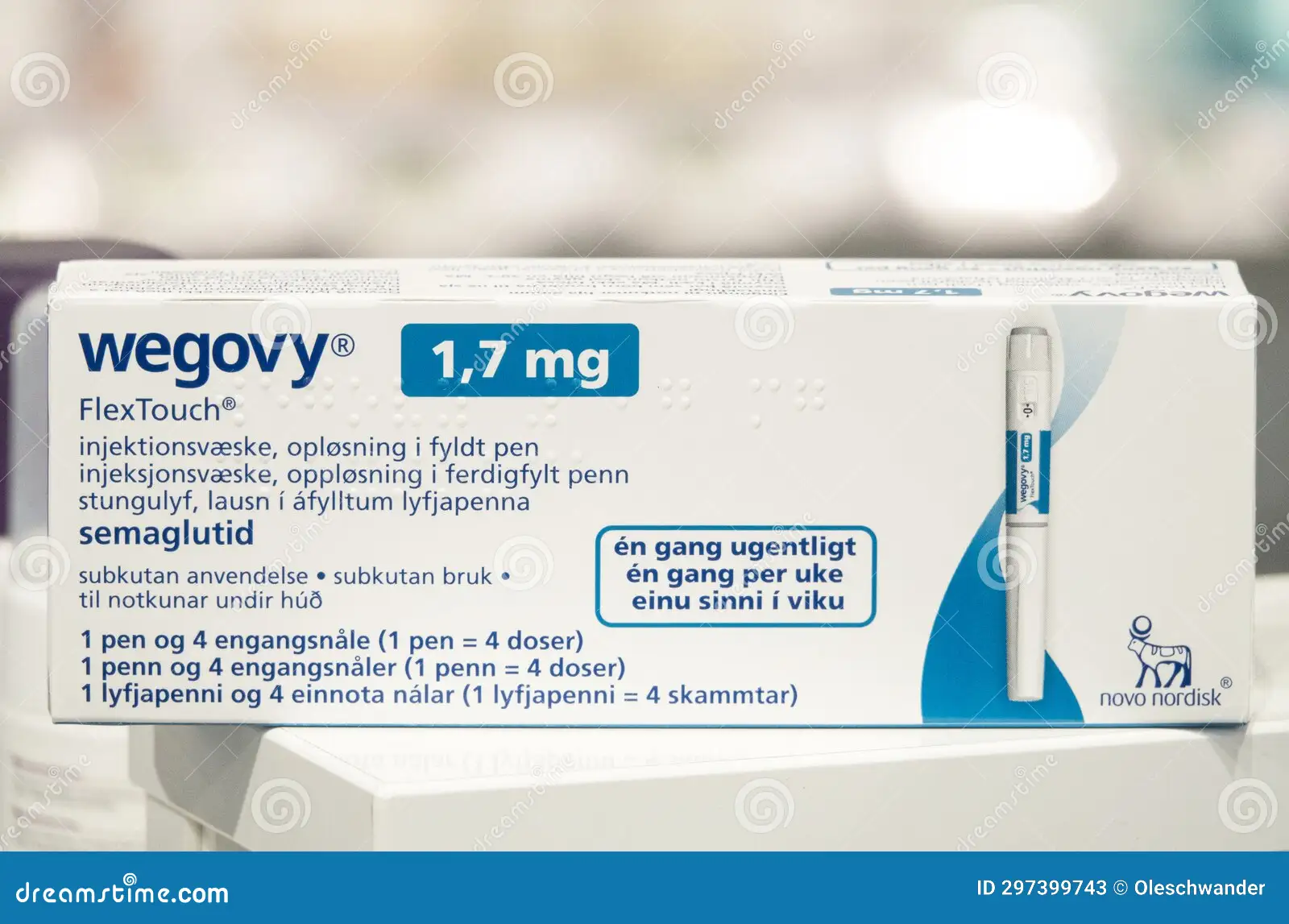 Wegovy medication packaging