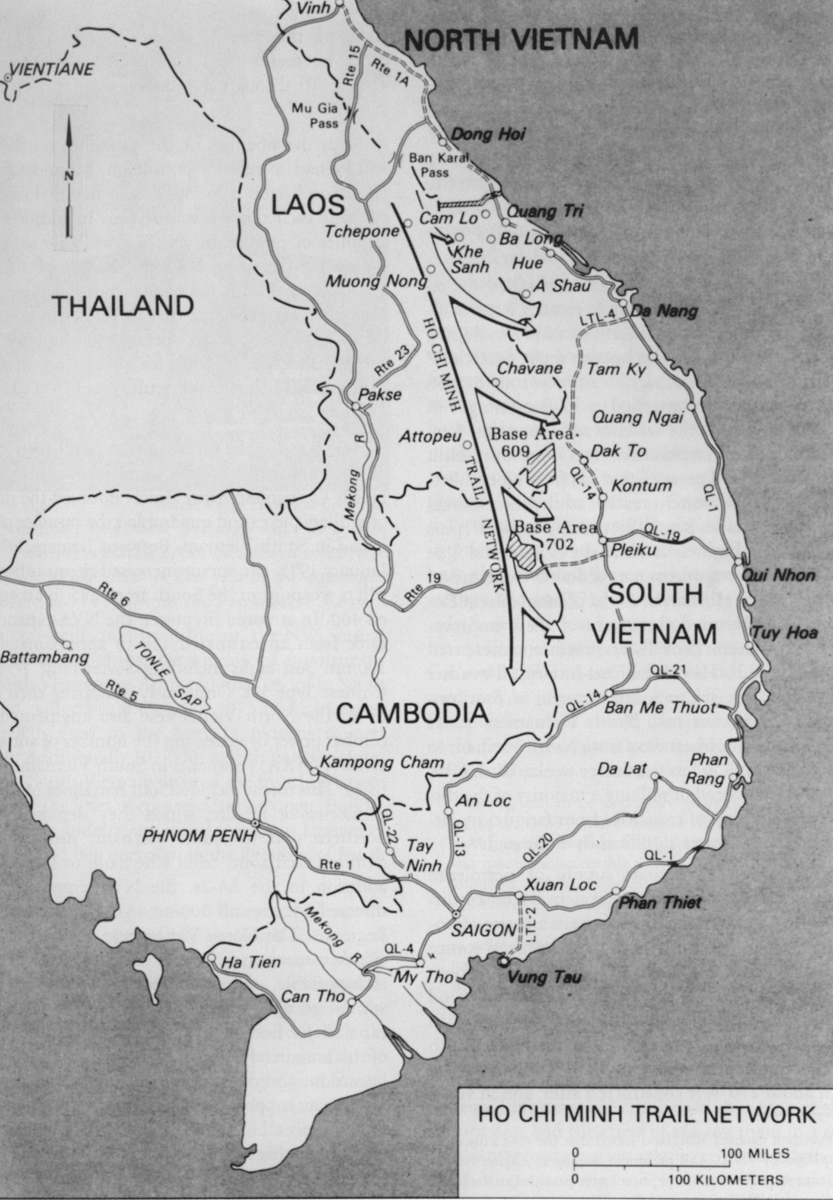 Ho Chi Minh Trail map
