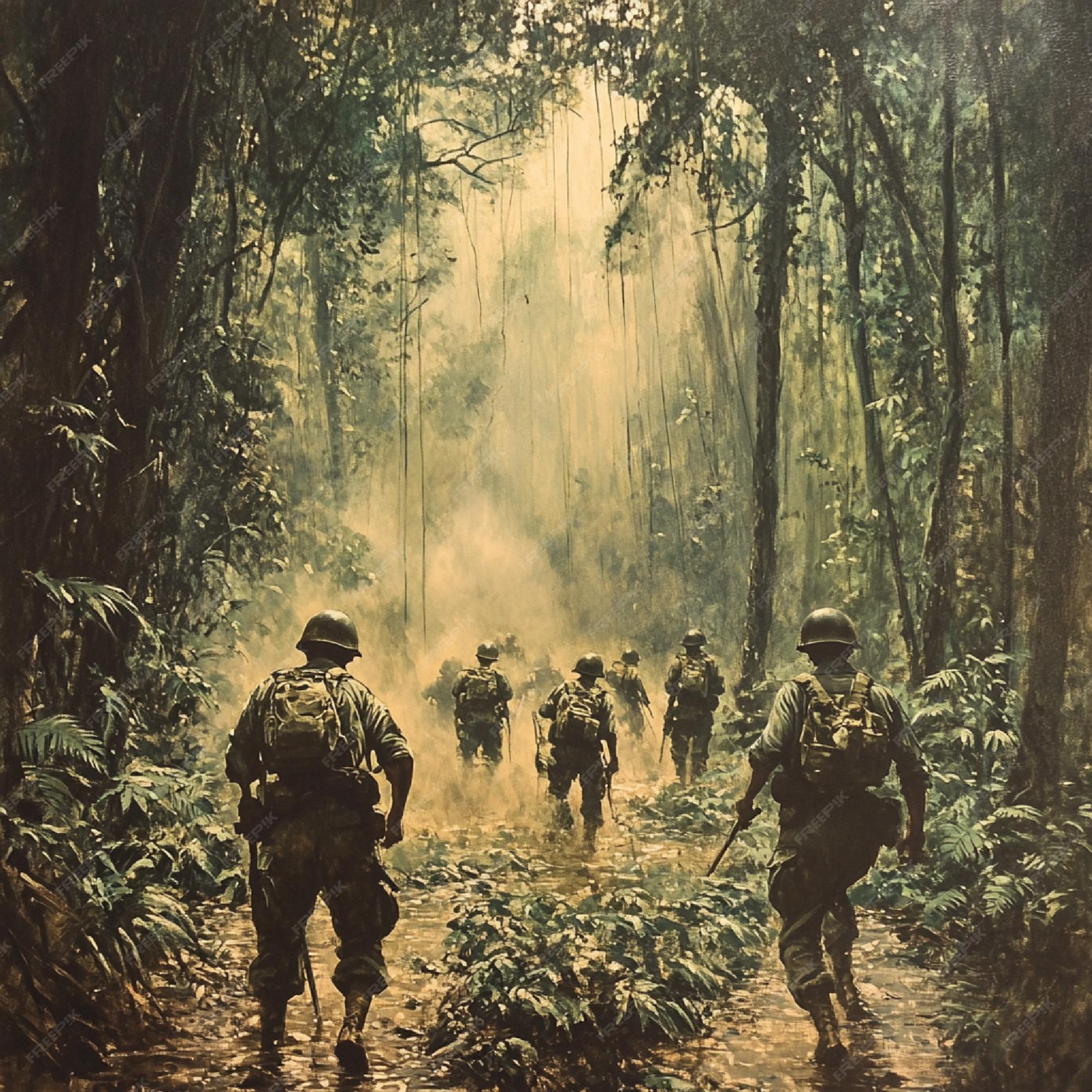 Vietnam War jungle terrain