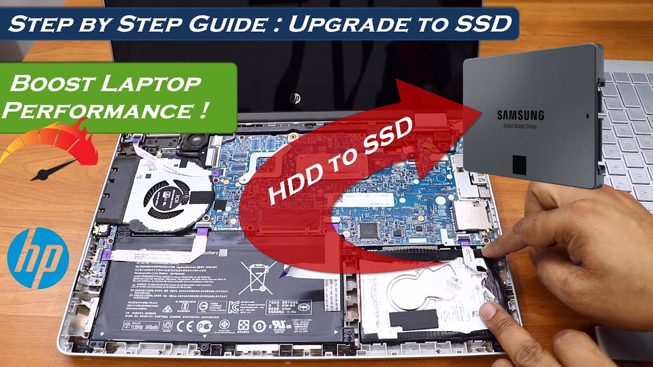 HP laptop upgrade SSD guide