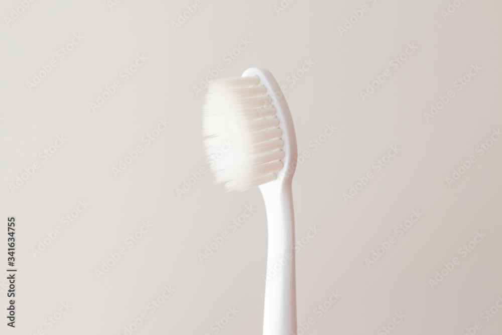 soft-bristled toothbrush closeup