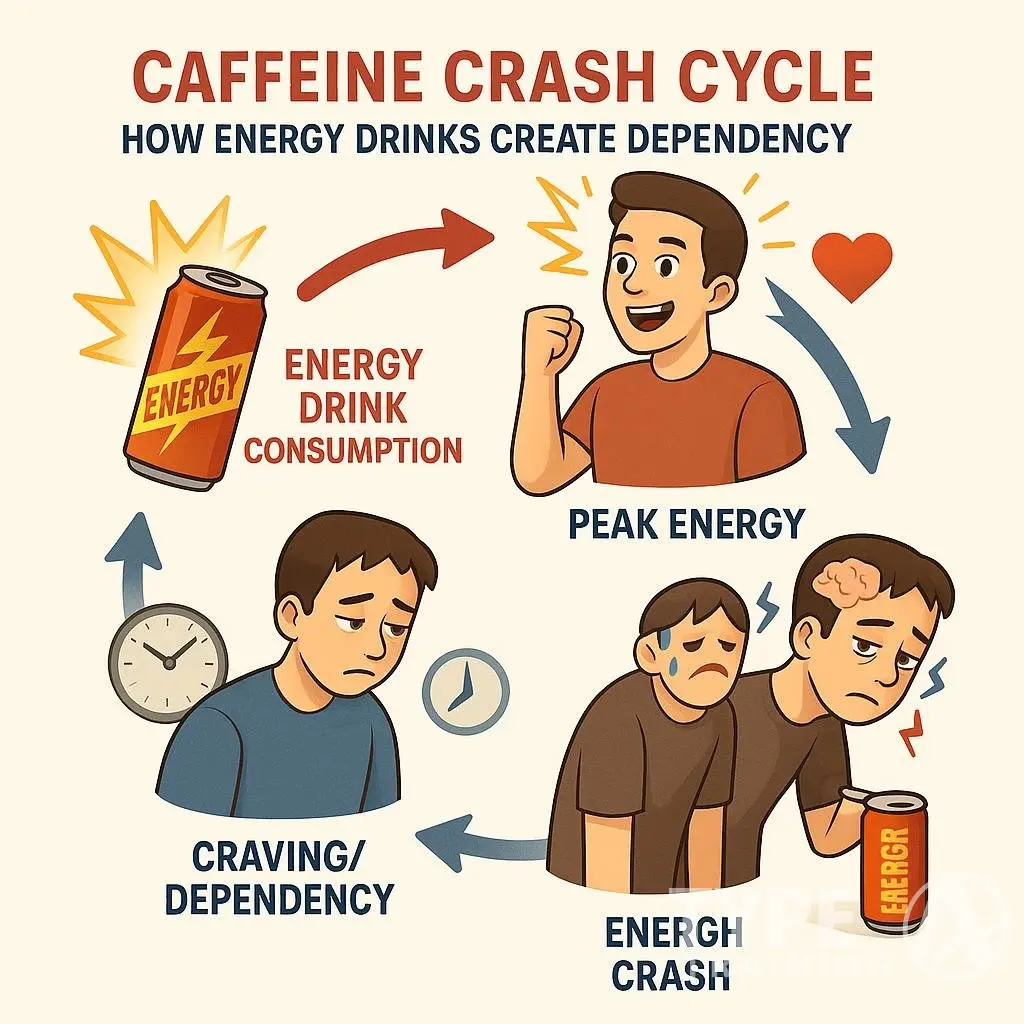 energy drink sugar crash