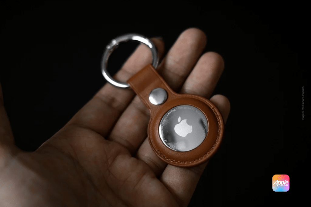 Apple AirTag device close-up