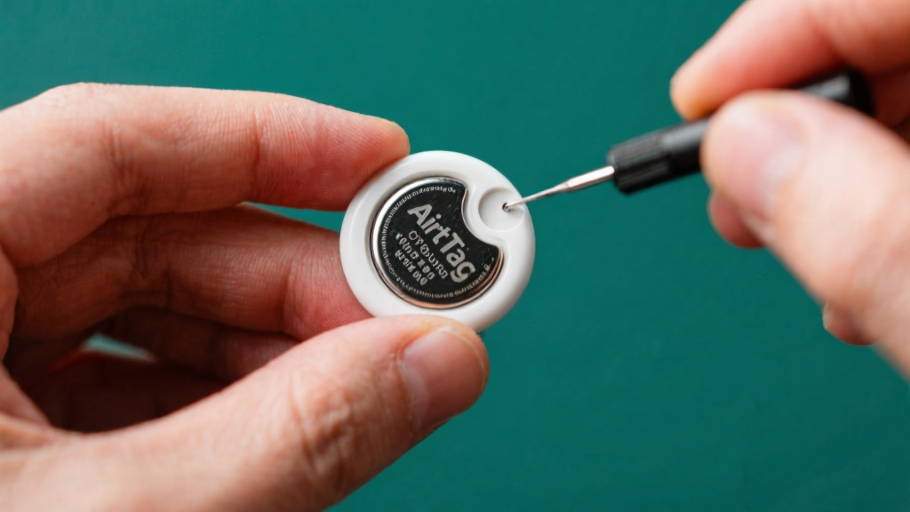 CR2032 battery removal from AirTag