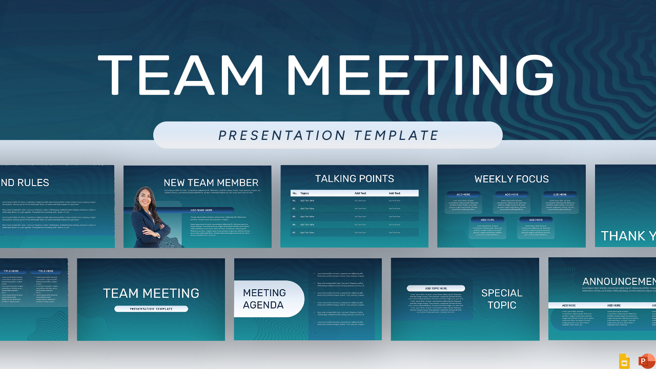 office meeting PowerPoint presentation