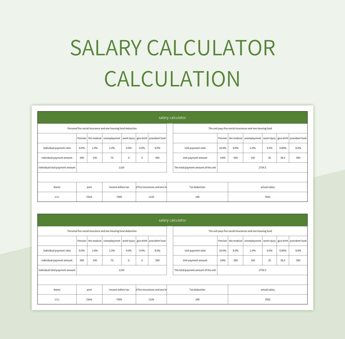salary calculator workplace math