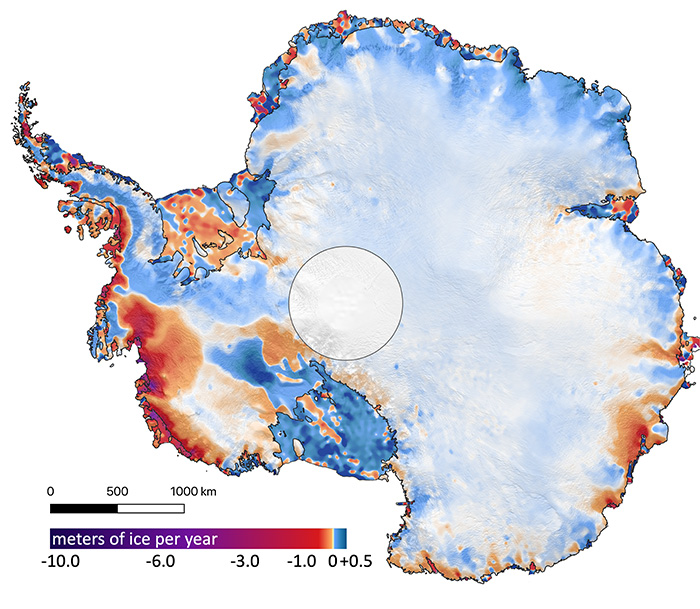 Antarctica ice sheet melting