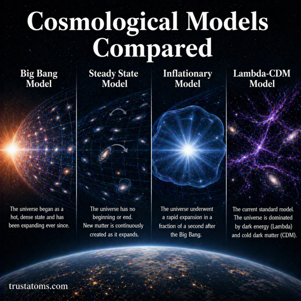Lambda-CDM cosmological model diagram