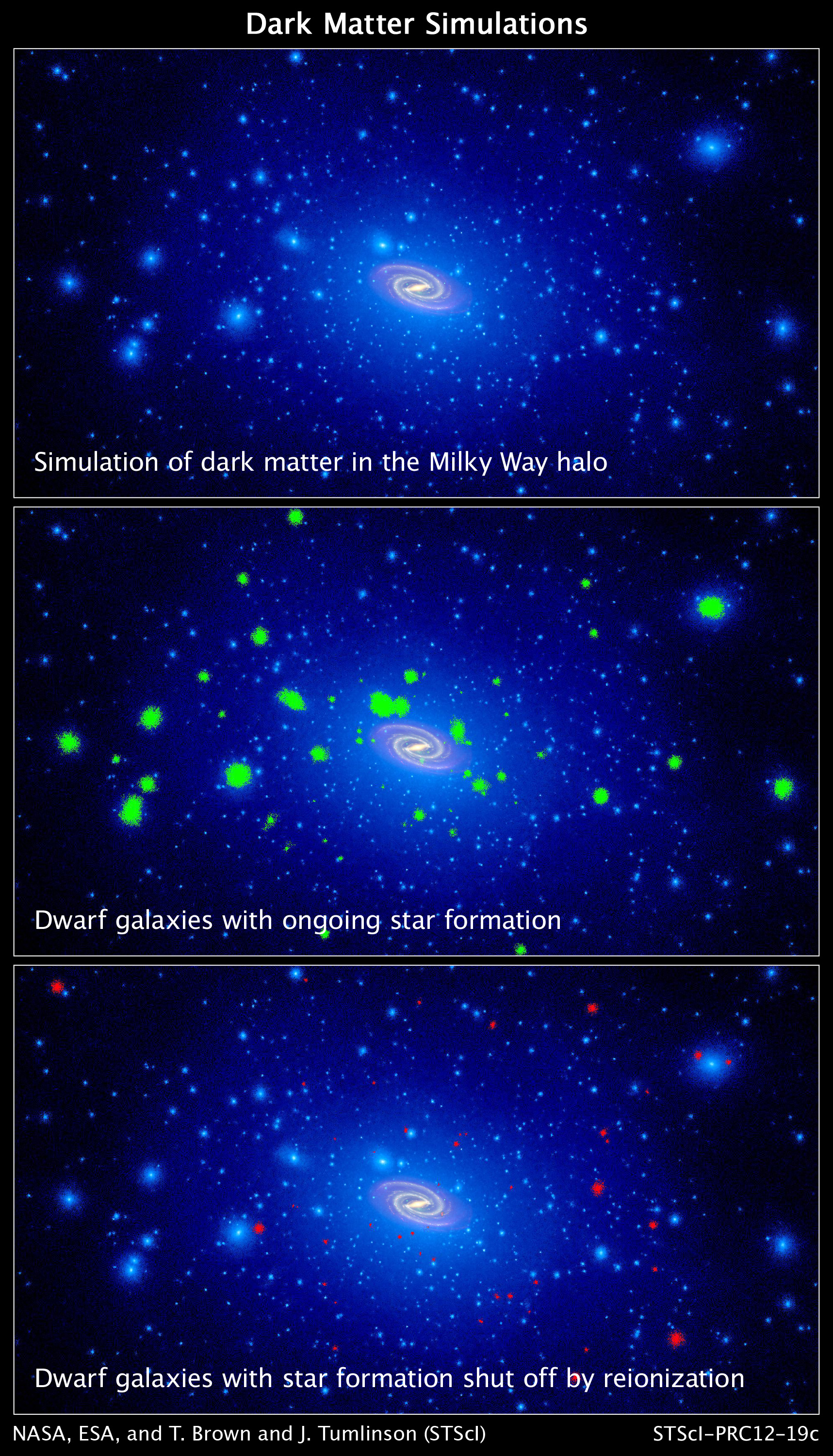 dark matter halo simulation