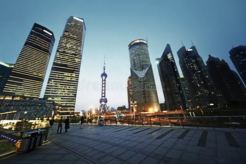 Asian markets financial district