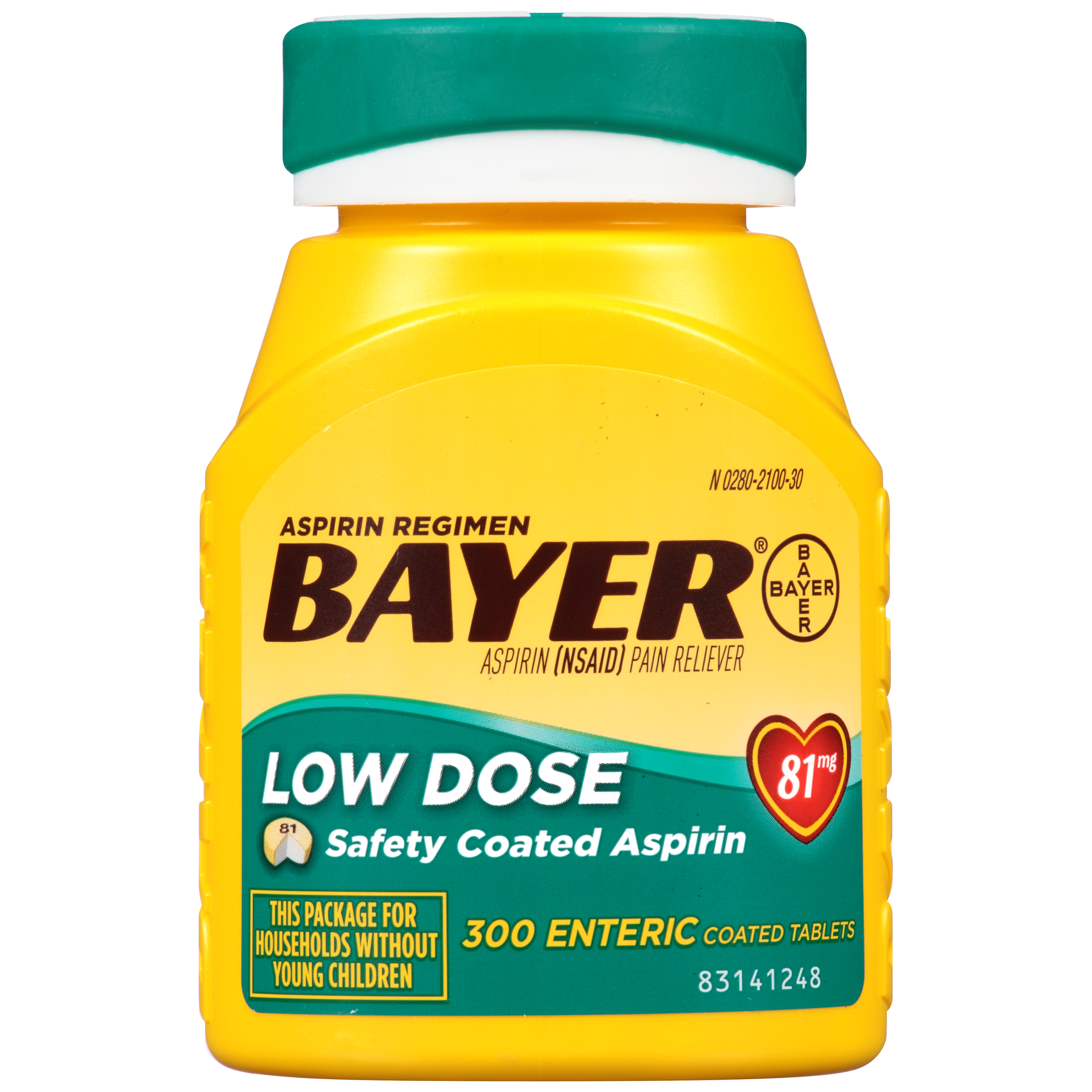 low dose aspirin pills bottle