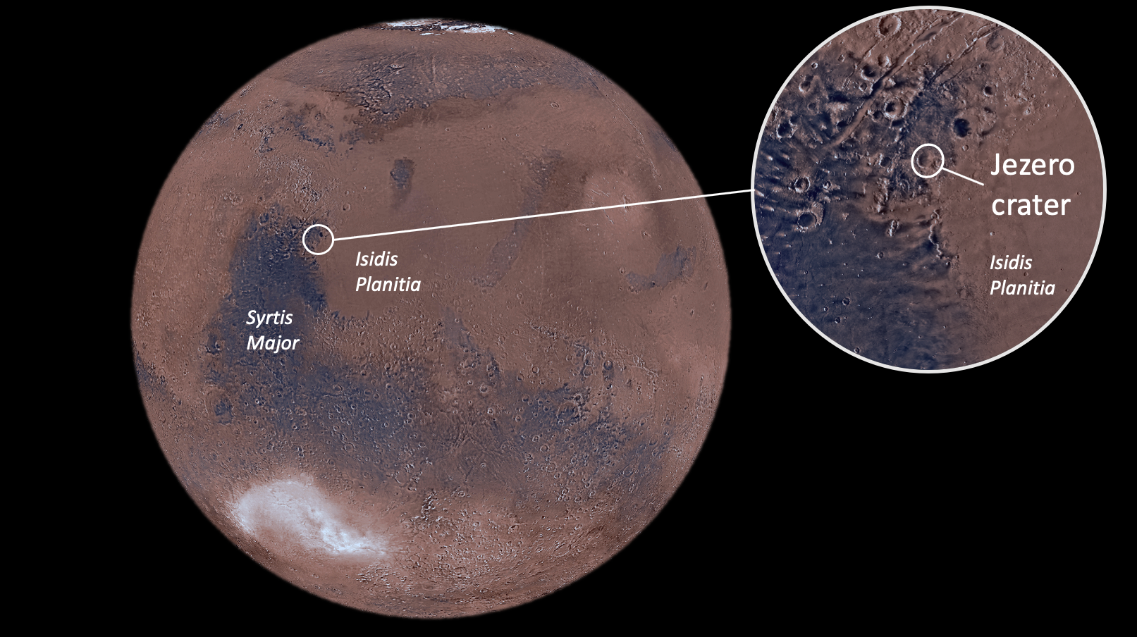 Mars crater mapping