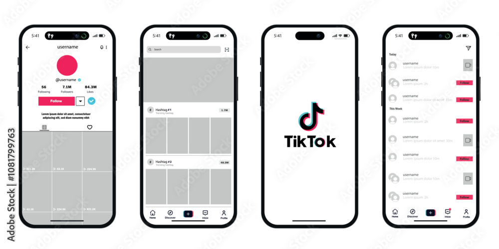 TikTok app interface