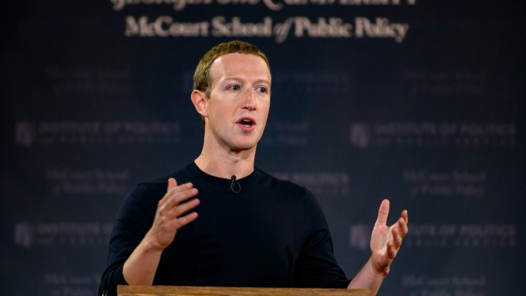 Mark Zuckerberg speaking