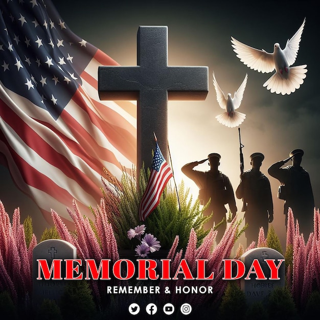AI-generated memorial posts
