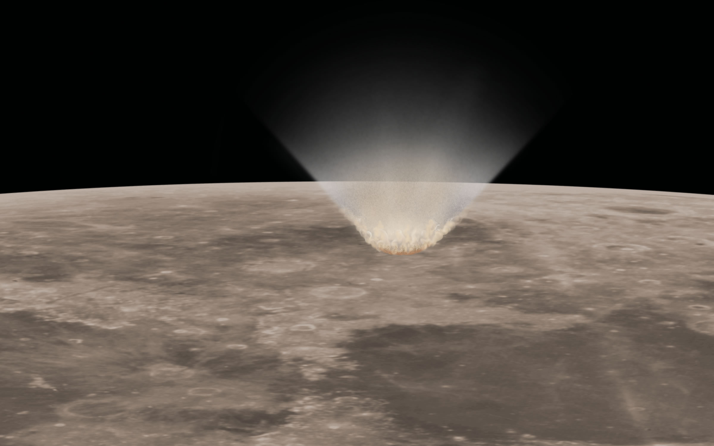 earth ejecta moon impact