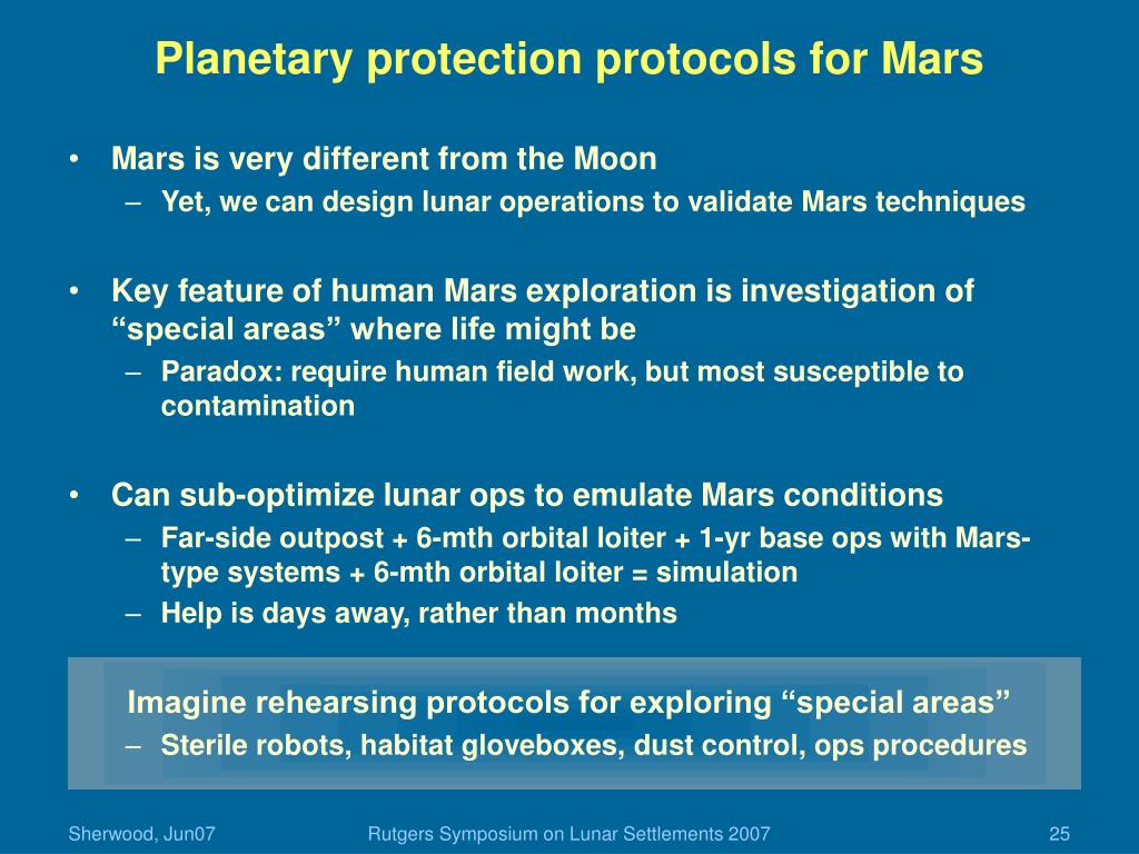 moon contamination protection protocols