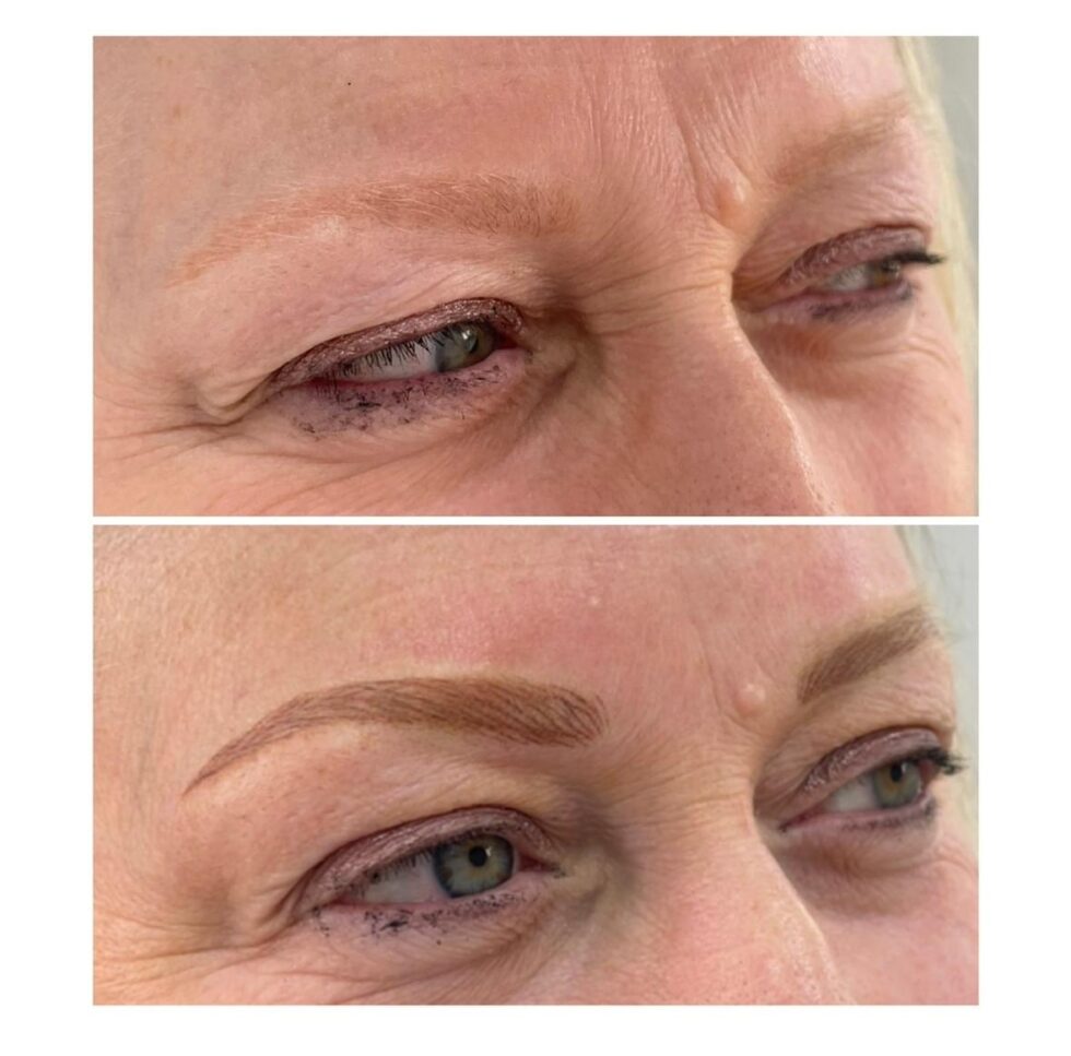 makeup brow enhancement