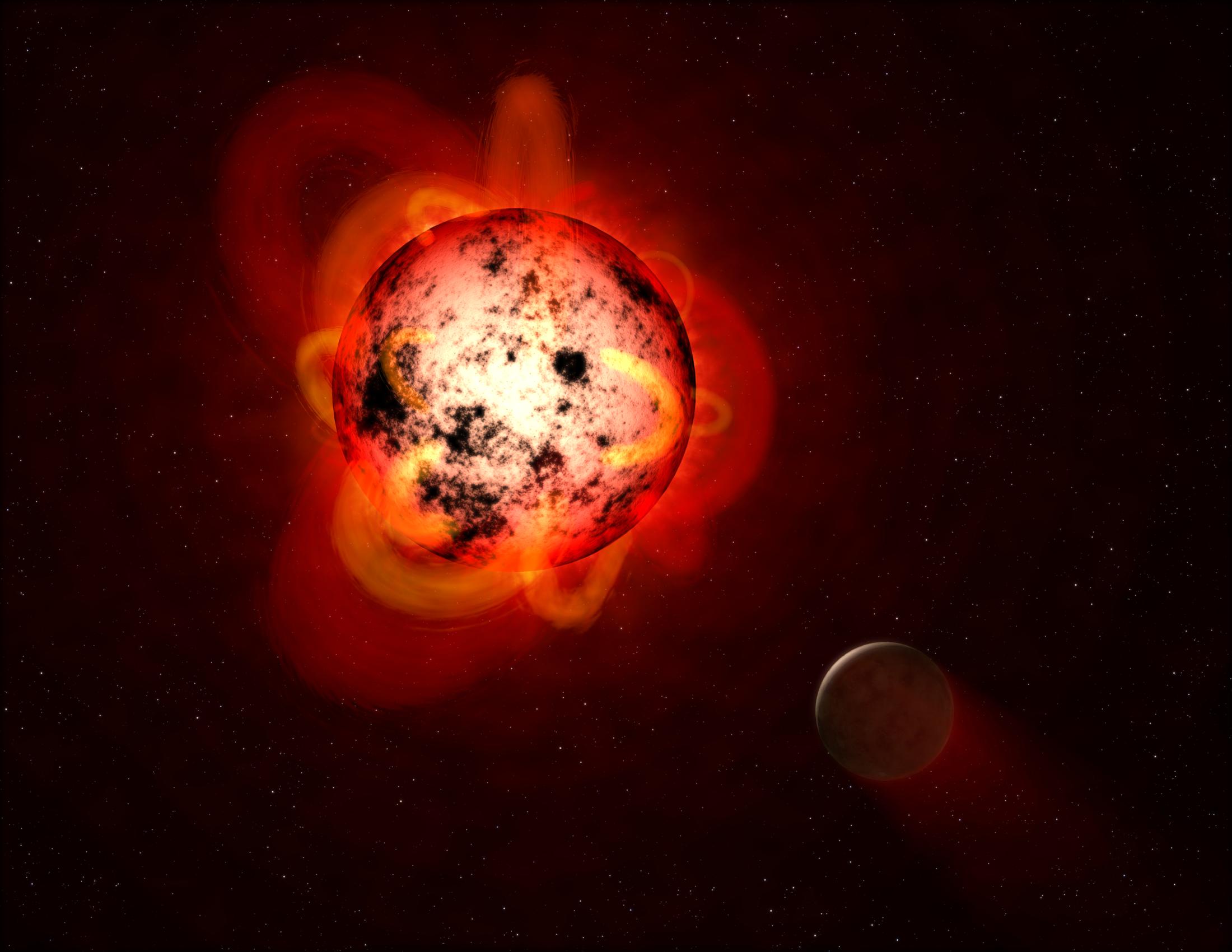 stellar flare M-dwarf