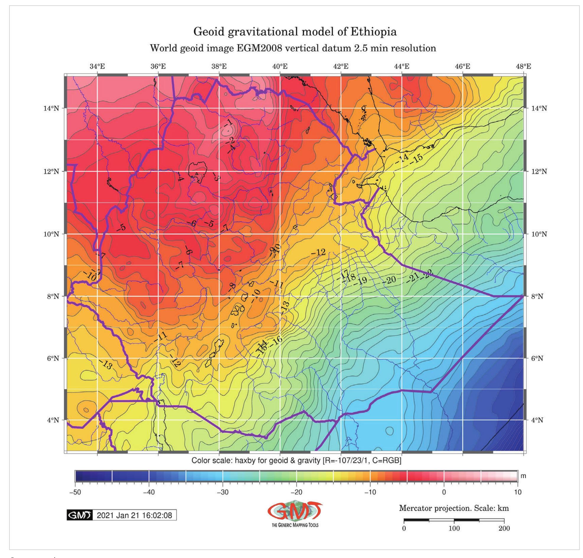 gravitational potential mapping geodesy