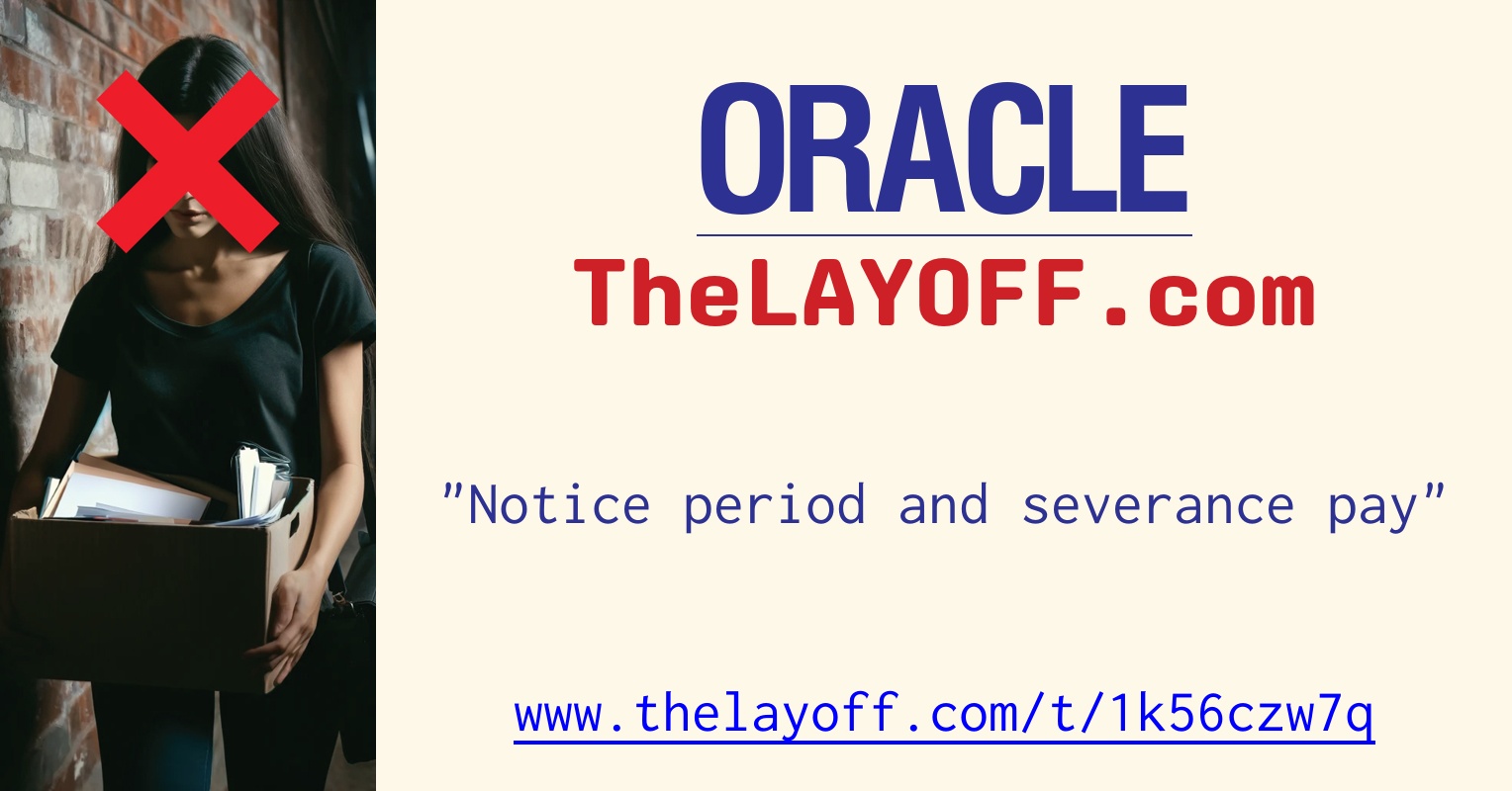 Oracle layoffs severance