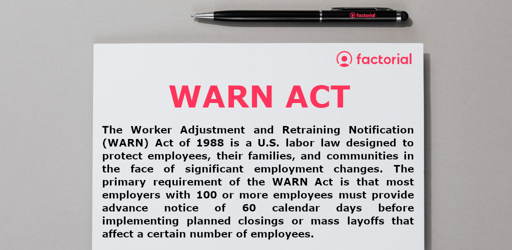 WARN Act legal document