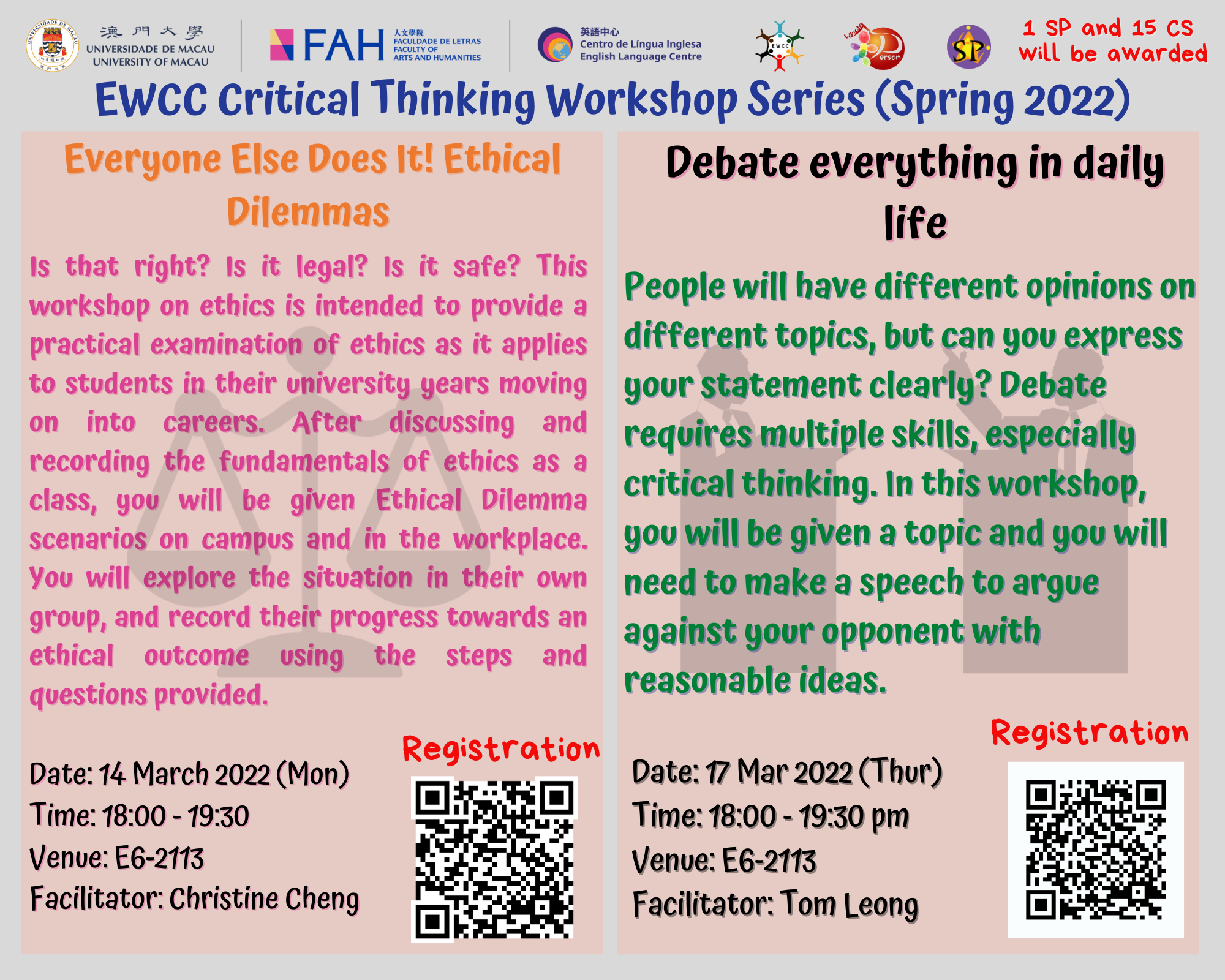 critical thinking ethics workshop