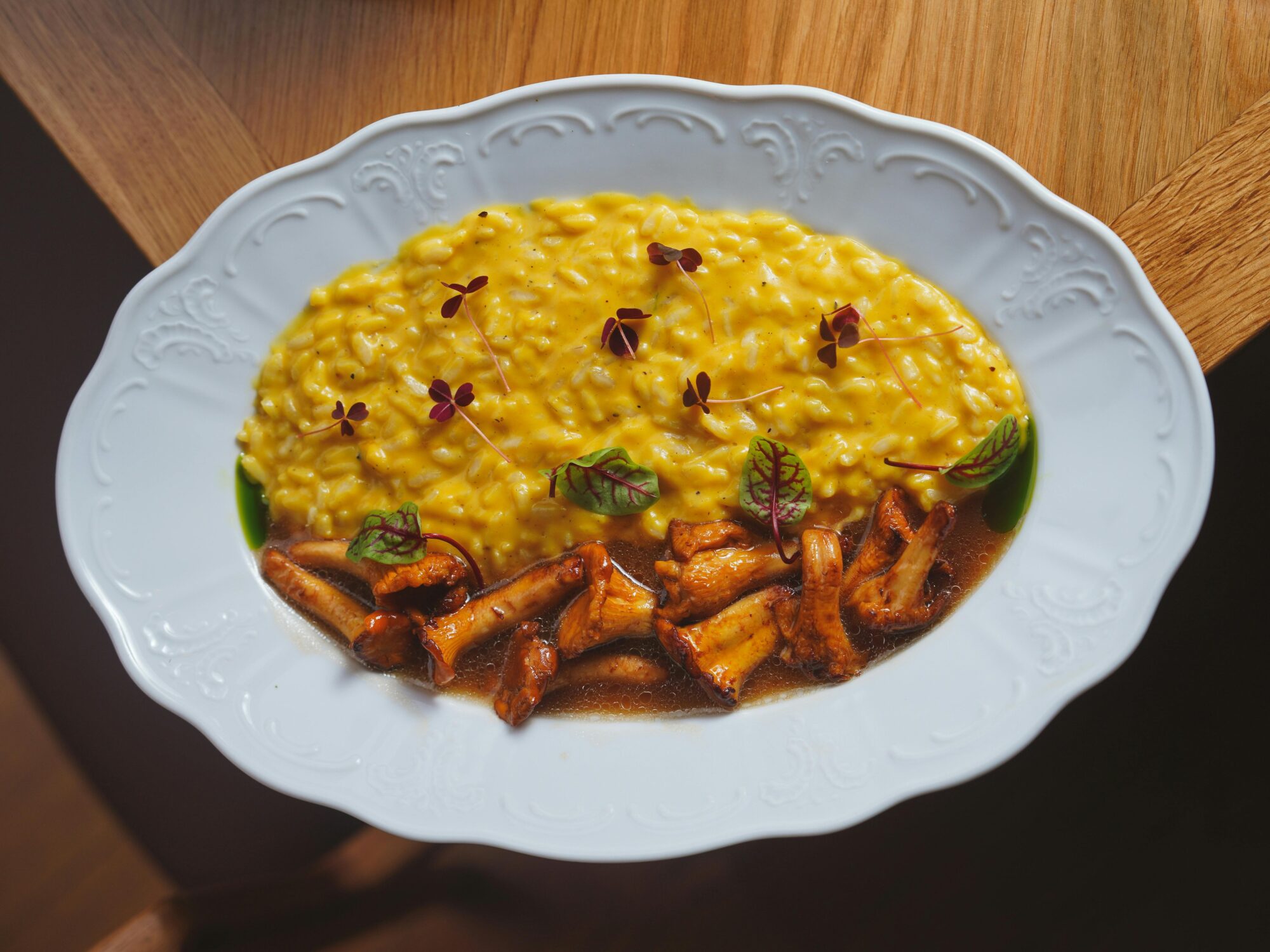 Risotto alla Milanese dish