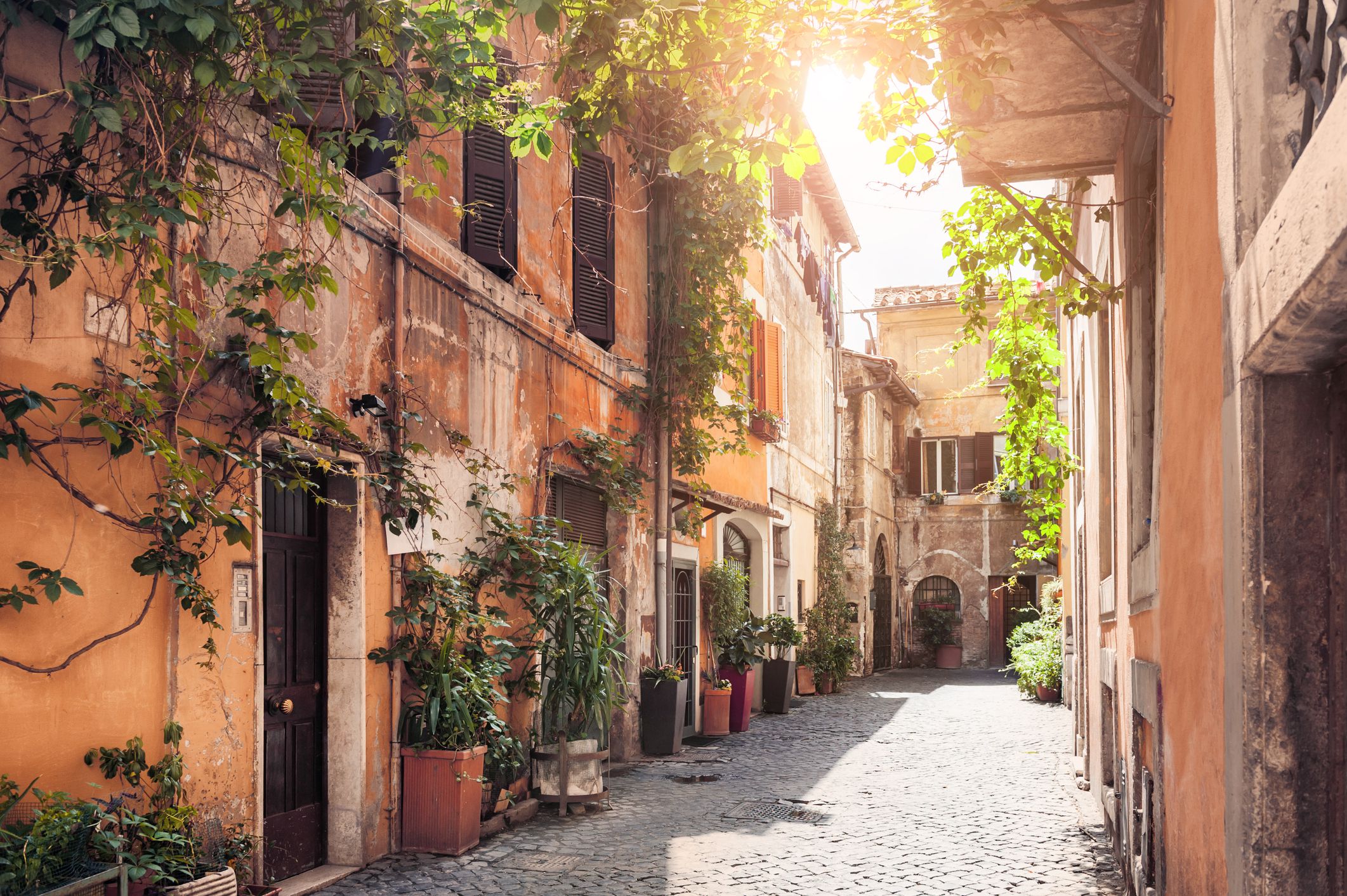 Trastevere neighborhood Rome