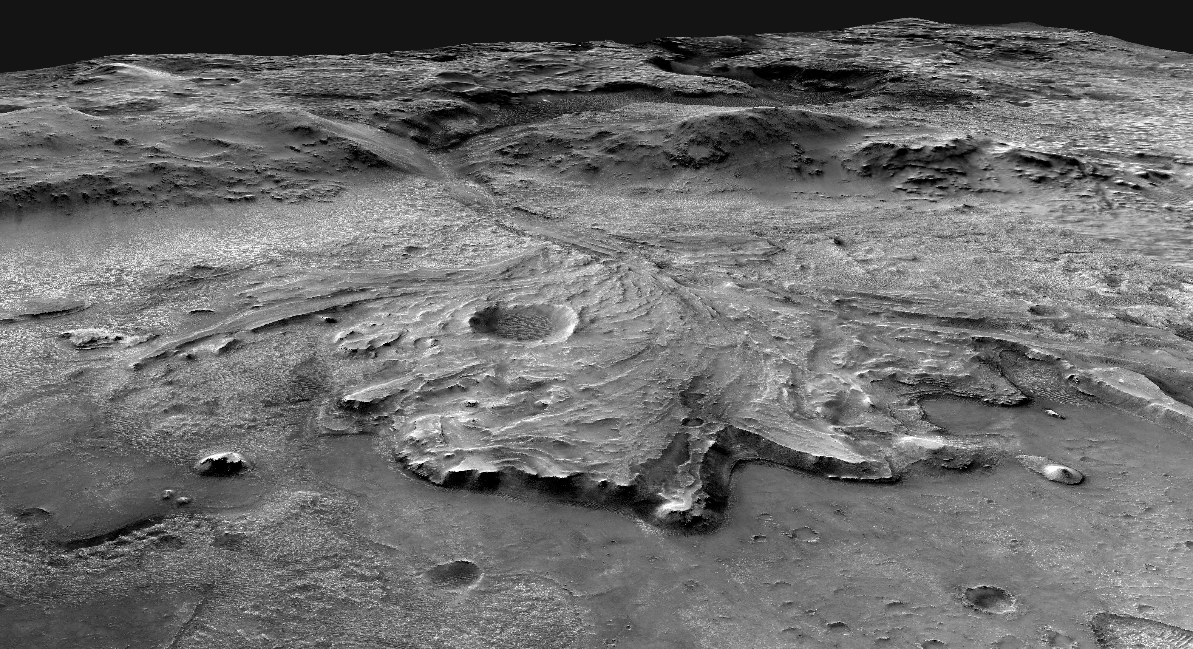 Jezero crater Mars delta