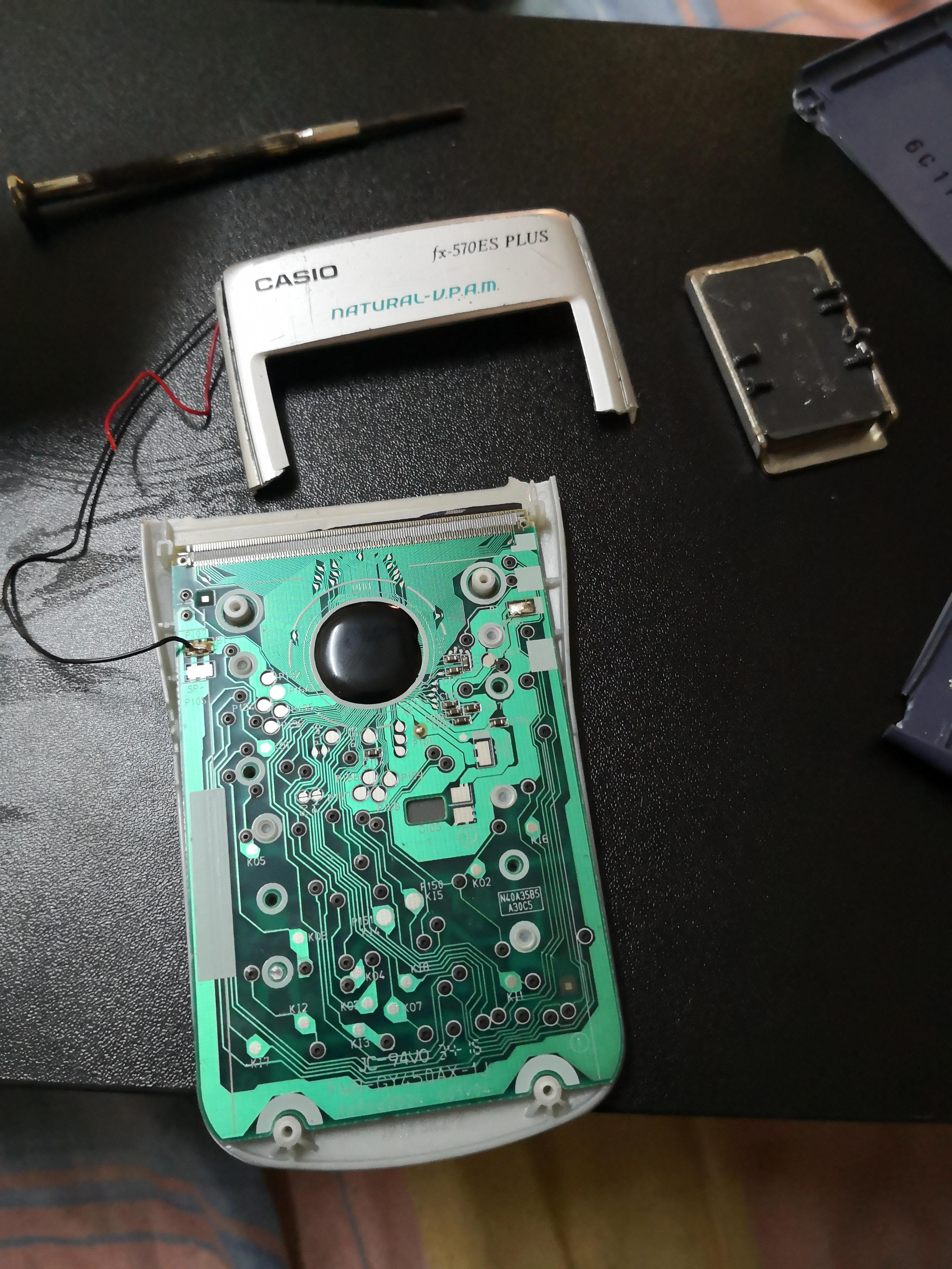 broken calculator membrane keypad