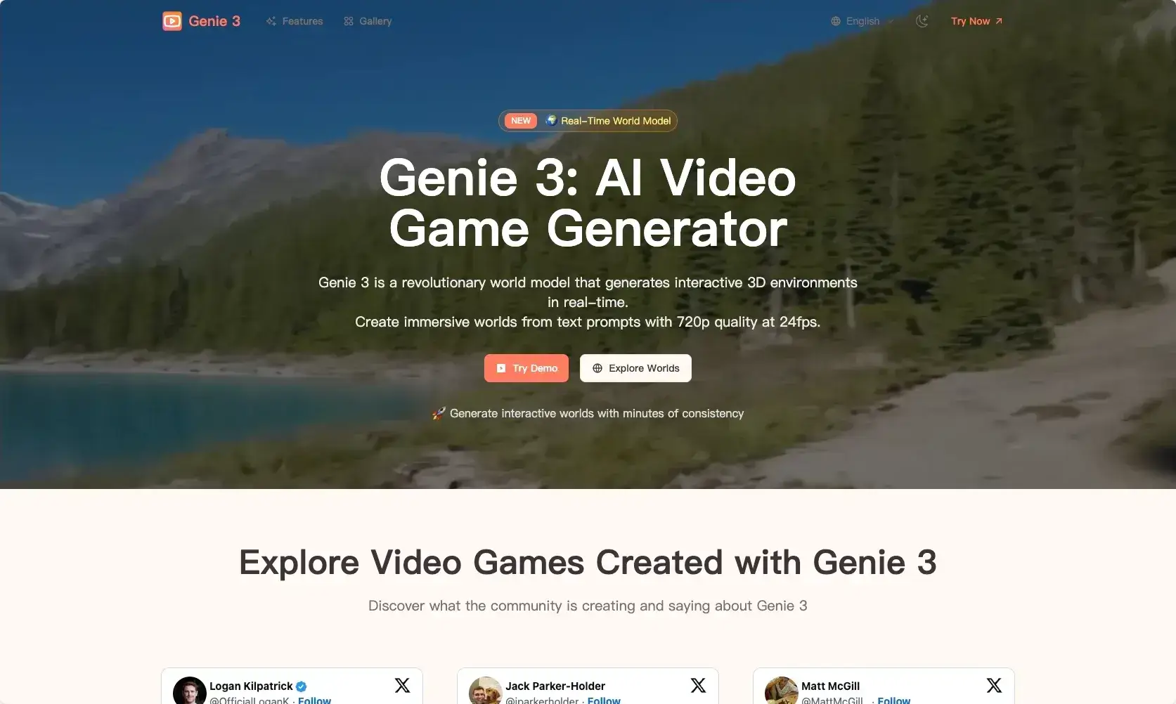 Project Genie AI game tool