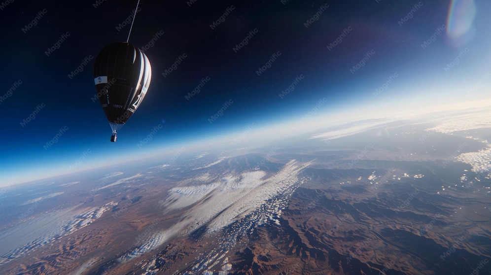 High altitude balloon curvature