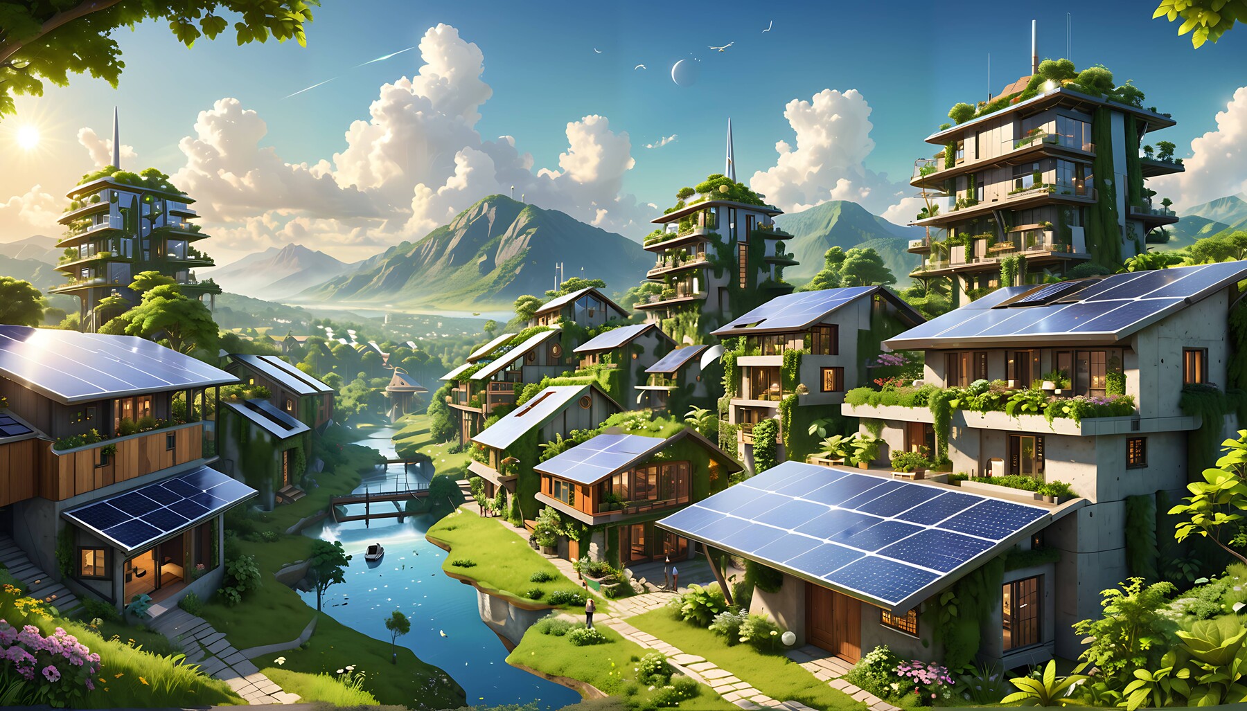 Solarpunk Futures: Designing Sustainable Cities in Harmony