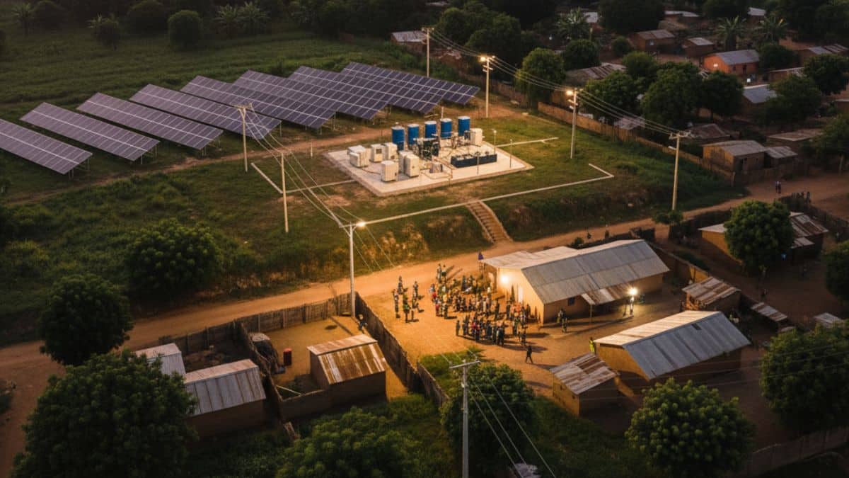Community solar garden microgrid