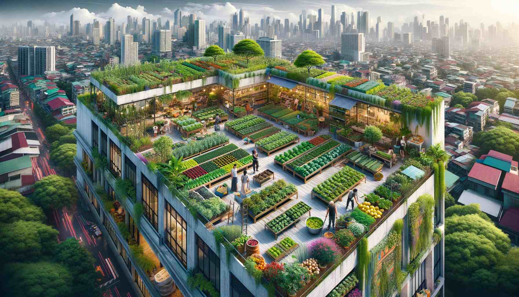 Urban agriculture rooftop farms