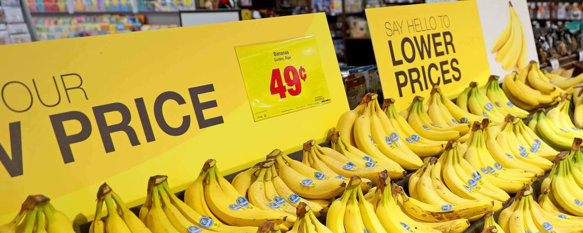 Banana pricing tiers supermarket