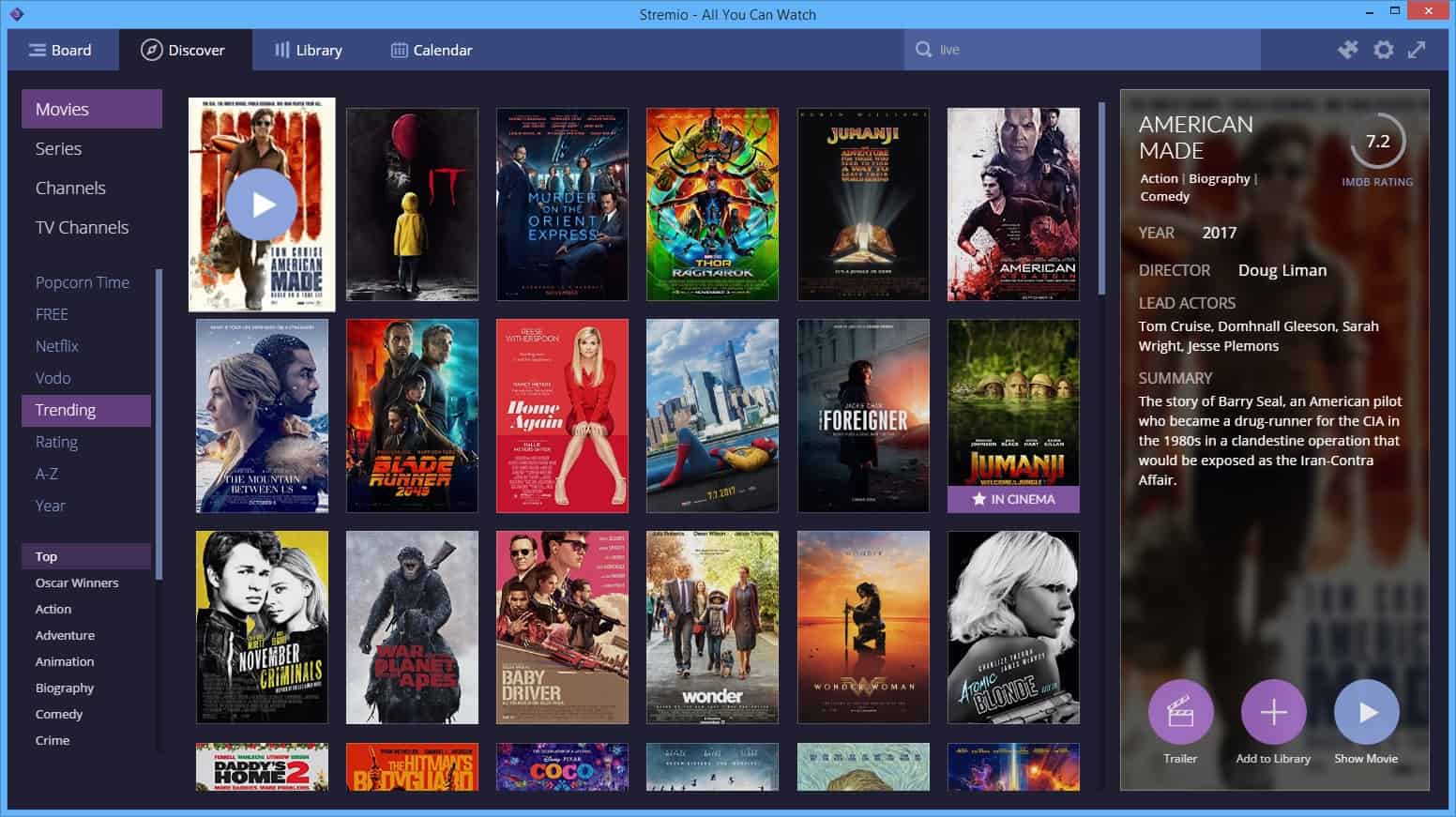 Stremio on Windows macOS Android