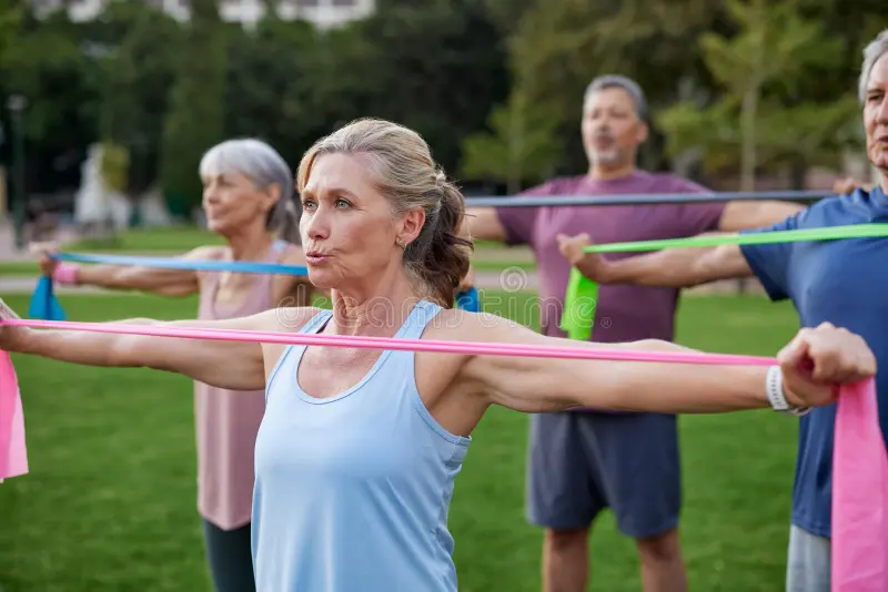 older adults resistance band training