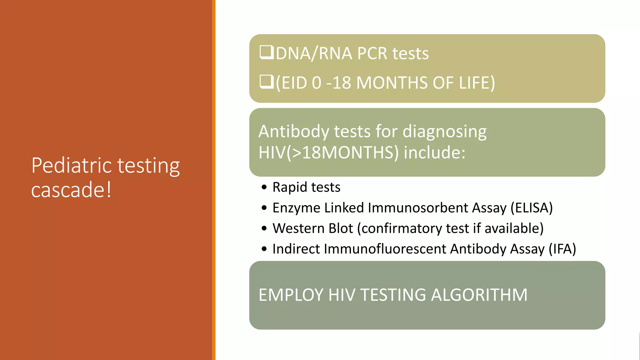 pediatric HIV testing