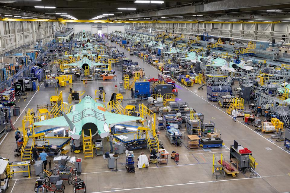 Lockheed Martin F-35 production line