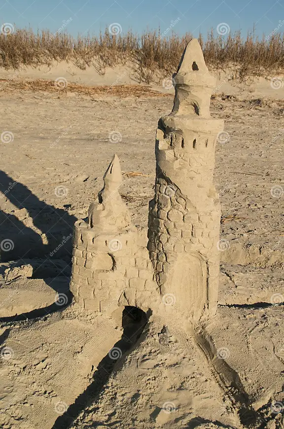 sandcastles on dunes