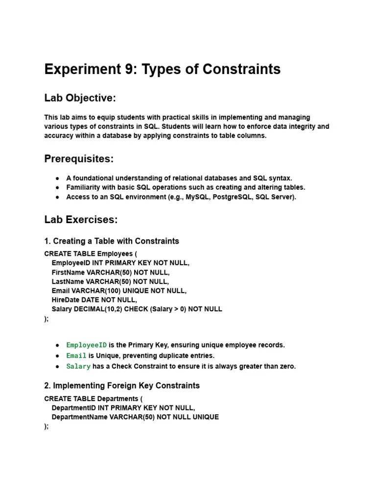 constraint experiment privilege