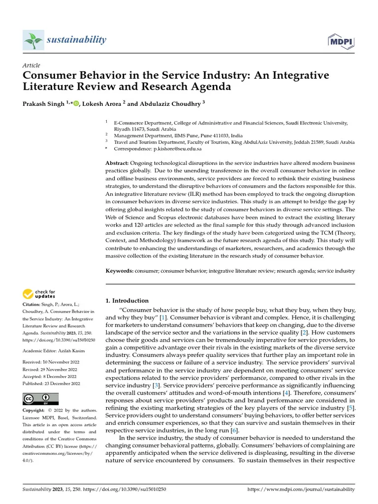service industry behavior
