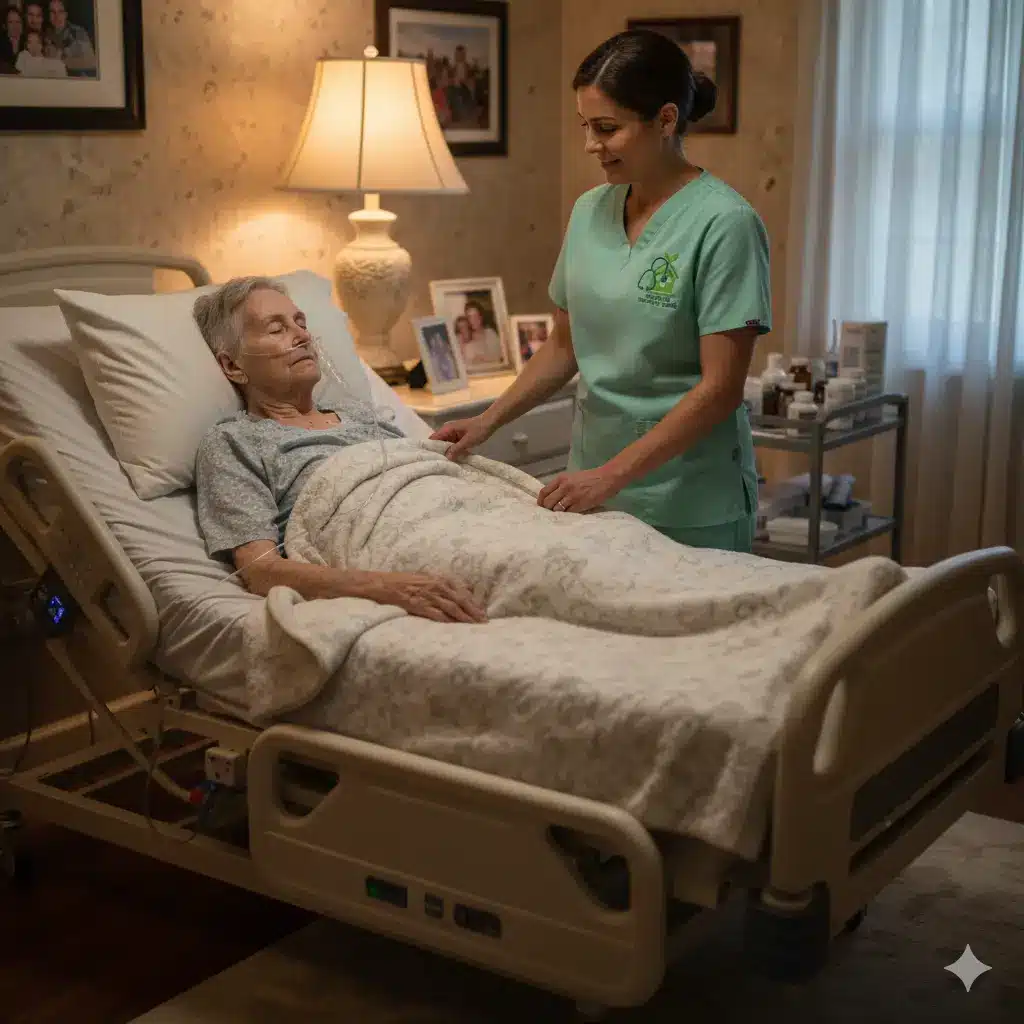 hospice caregiver bedside