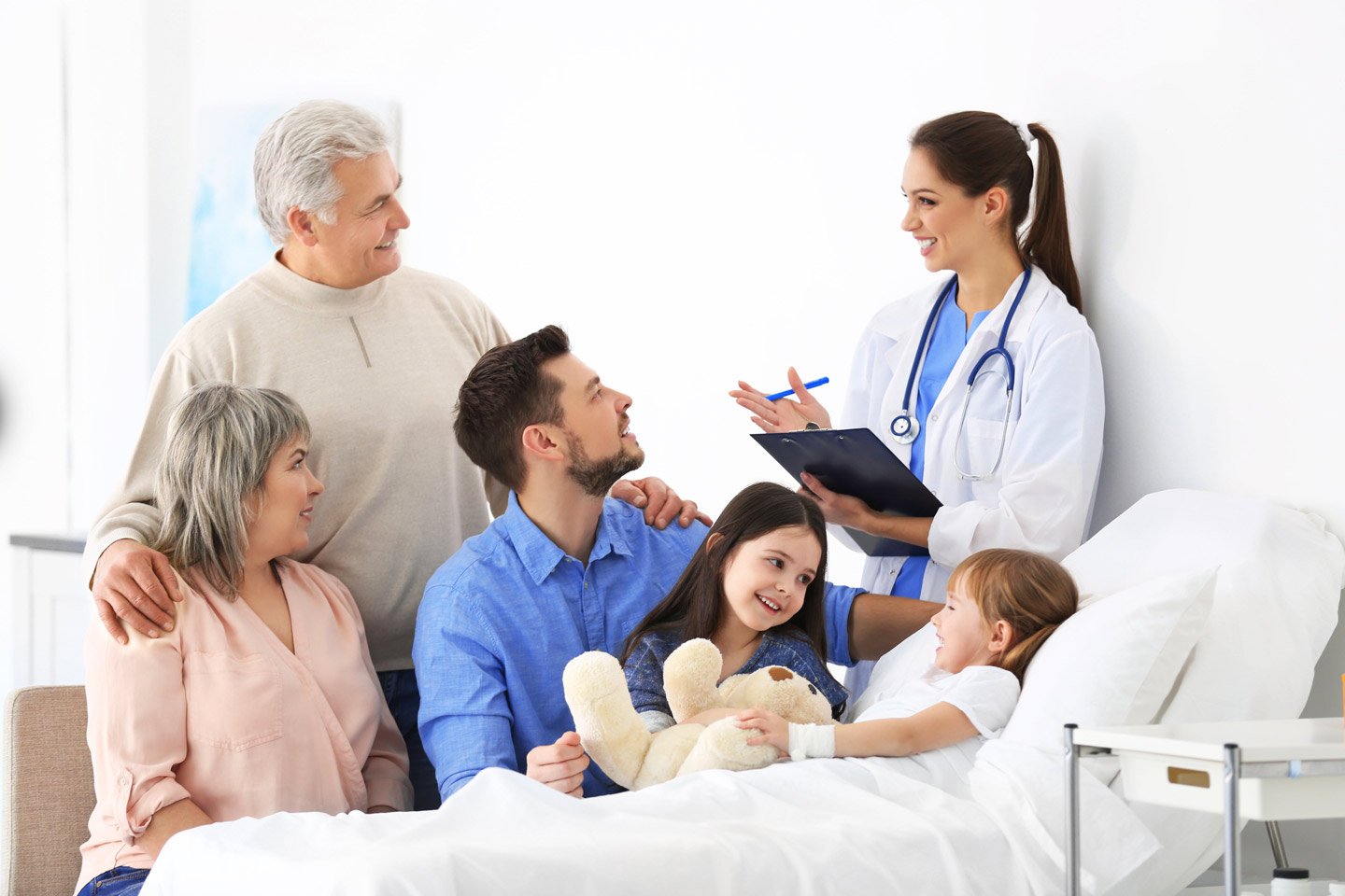 family medical meeting discussion