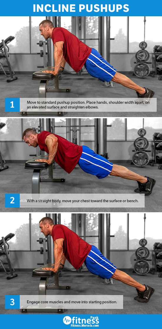 incline push-up technique