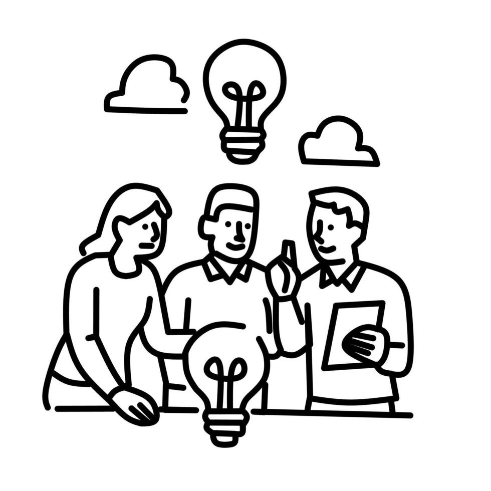 brainstorming three ideas