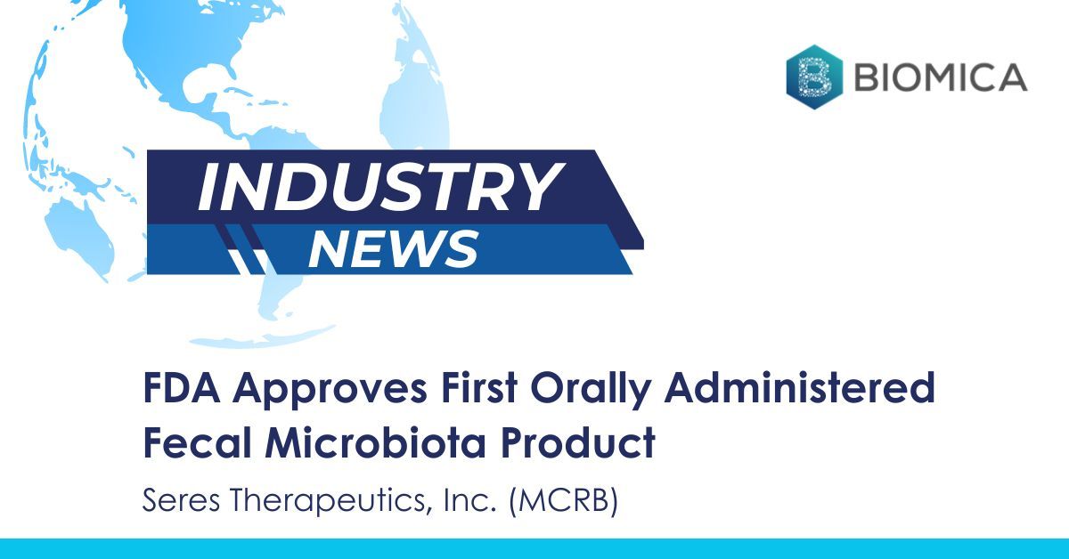 FDA approved microbiome therapeutics