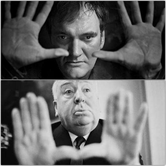 Quentin Tarantino subtle hand gesture